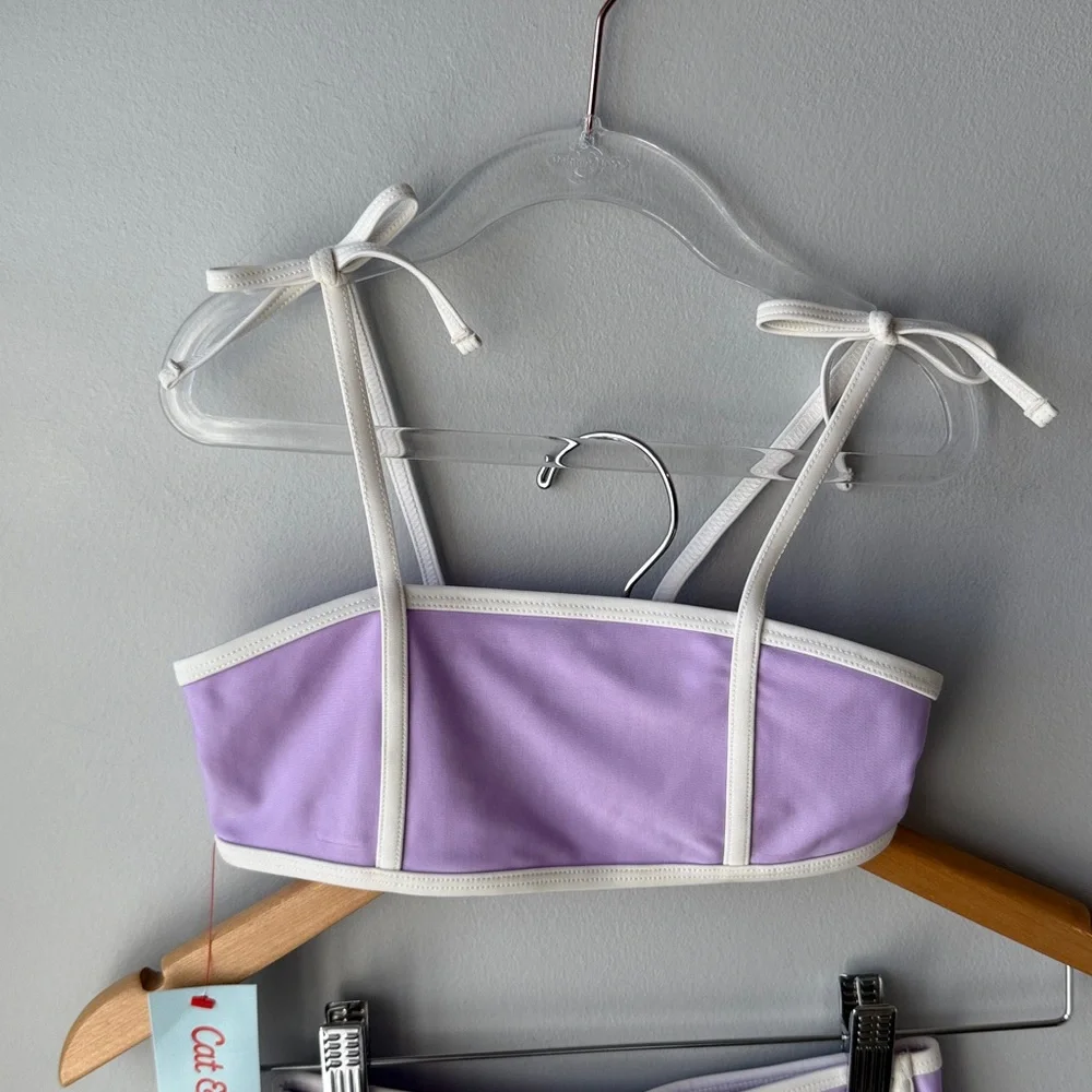 Cat & Jack Purple Kids‎ Bikini Swimsuit NWT